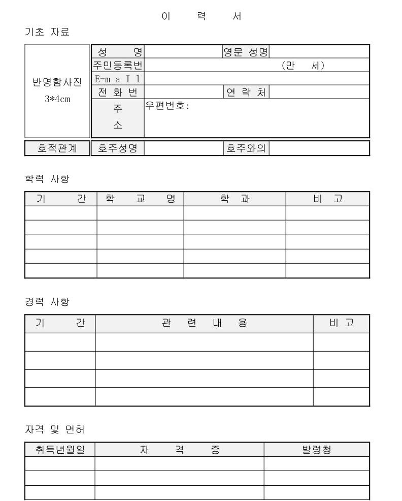 简历的英文名_简历的英文名