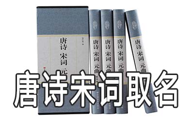 怎么从唐诗宋词中取名字