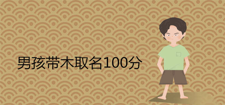 男孩带木取名100分