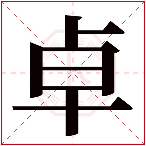 卓字五行属什么 卓字在康熙字典里多少画 卓字起名的寓意含义