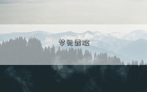 梦见露脸