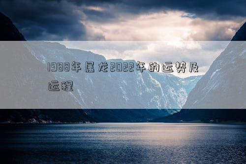 1988年属龙2022年的运势及运程