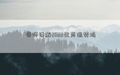 帝师讲解2022生肖运势鸡