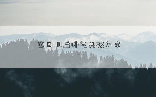 英国00后帅气男孩名字