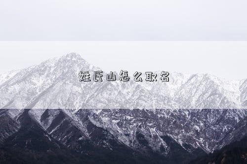 姓氏山怎么取名