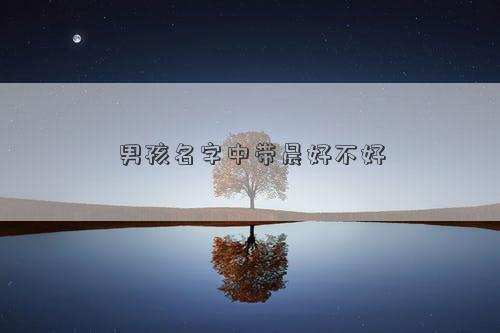 男孩名字中带晨好不好