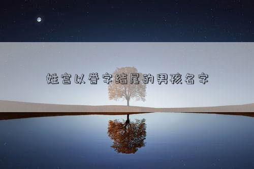 姓宫以誉字结尾的男孩名字