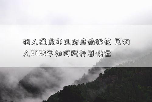 狗人逢虎年2022感情桃花 属狗人2022年如何提升感情运