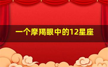 一个摩羯眼中的12星座,摩羯眼中的十二星座