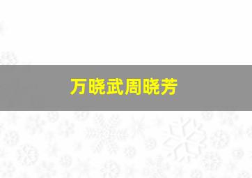 万晓武周晓芳,万晓岩简介