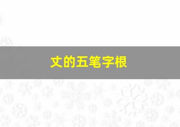 丈的五笔字根,丈的五笔字根怎么拆