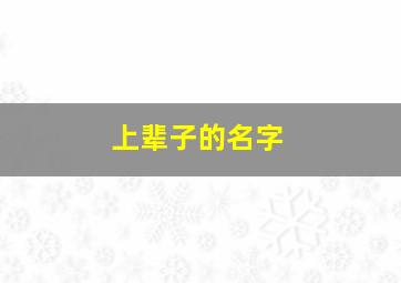 上辈子的名字,上辈子的另一种说法