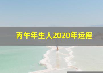 丙午年生人2020年运程,丙午年运势