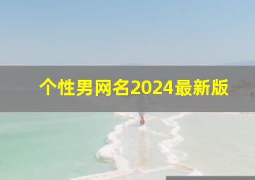 个性男网名2024最新版,个性男网名2024最新版大全