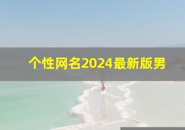 个性网名2024最新版男,个性网名2024最新版男搞笑版