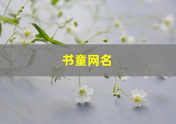 书童网名,书童名字的含义