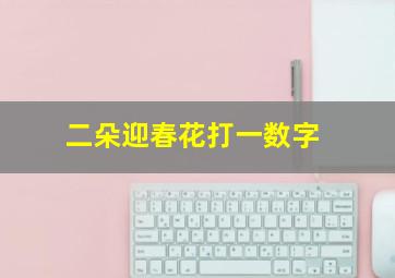 二朵迎春花打一数字,迎春花的花语是什么