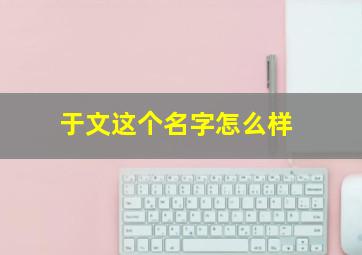 于文这个名字怎么样,于文龙名字的解释