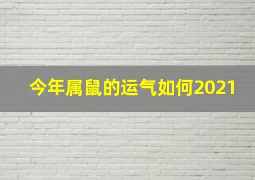 今年属鼠的运气如何2021,今年属鼠的财运和运气如何2021年运势分析完整版