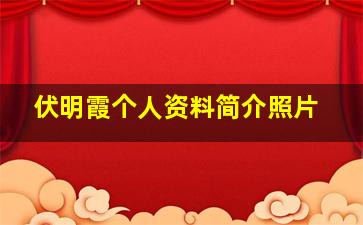 伏明霞个人资料简介照片,周敦颐简介