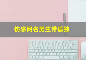 伤感网名男生带孤独,伤感网名男生带孤独的名字