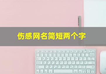 伤感网名简短两个字,很伤感网名两个字