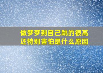 做梦梦到自己跳的很高还特别害怕是什么原因