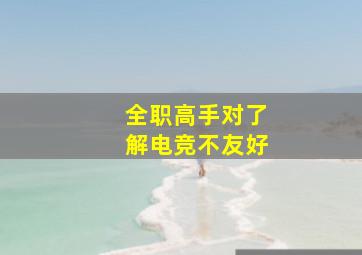 全职高手对了解电竞不友好,全职高手电竞之家杂志