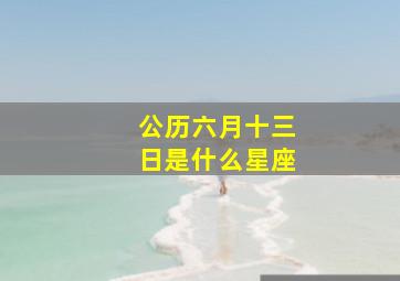 公历六月十三日是什么星座,1993年生的阳历6月13日生日是啥星座啊