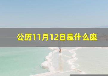 公历11月12日是什么座