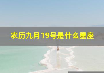 农历九月19号是什么星座,我是1993年农历9月19日