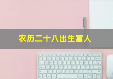 农历二十八出生富人,农历腊月二十八出生的女人命苦吗可得良缘是金运