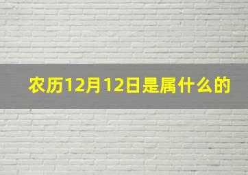 农历12月12日是属什么的,1991农历12月12属什么是什么星座