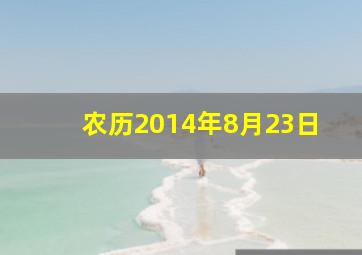 农历2014年8月23日,2014年8月23号是什么命