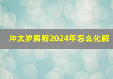 冲太岁属狗2024年怎么化解,冲太岁属狗戴什么首饰