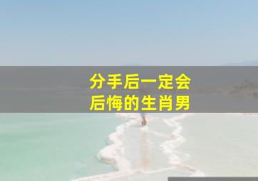 分手后一定会后悔的生肖男,分手后会后悔的星座男