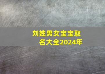 刘姓男女宝宝取名大全2024年,刘姓宝宝取名大全2024