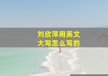 刘欣萍用英文大写怎么写的