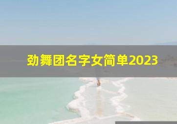 劲舞团名字女简单2023,劲舞团网名大全都有什么好听的名字