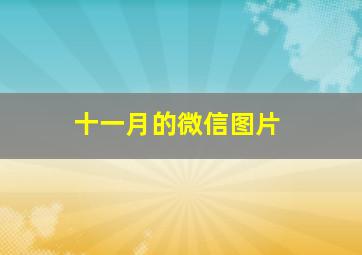 十一月的微信图片,适合十一月份的微信头像