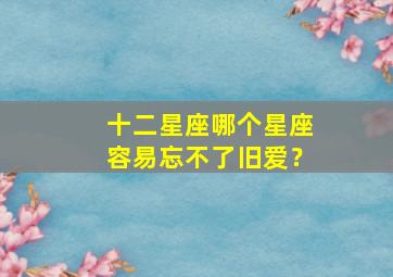 十二星座哪个星座容易忘不了旧爱？,十二星座哪个星座容易忘不了旧爱呢