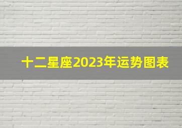 十二星座2023年运势图表,2023年十二星座运势先睹为快