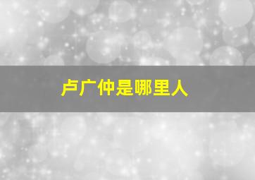 卢广仲是哪里人,2010快男十二强中每个人的特点和8090每个人的特点