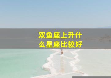 双鱼座上升什么星座比较好,双鱼座的人上升星座