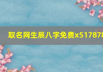 取名网生辰八字免费x517878,免费生辰八字起名免费生辰八字起名网