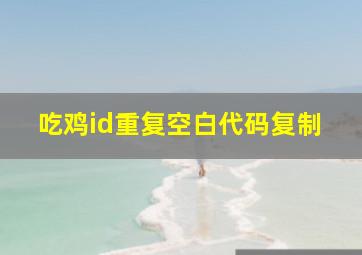 吃鸡id重复空白代码复制,网易游戏空白名字代码