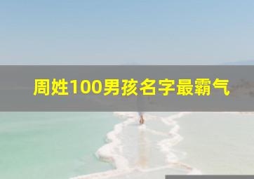 周姓100男孩名字最霸气