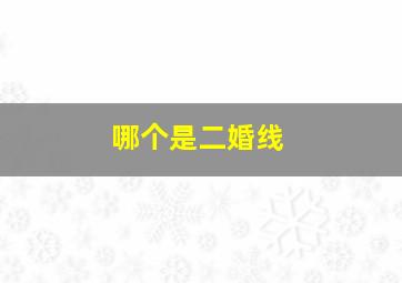 哪个是二婚线,二婚线的位置及手相图解