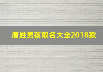 唐姓男孩取名大全2018款