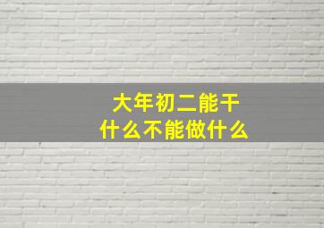 大年初二能干什么不能做什么,大年初二不可以做什么